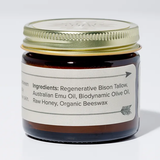 Wildly Nourishing Bison Tallow Balm - Raw Honey 2 oz. Wild Mamas