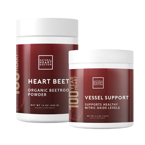Nitric Oxide Booster Combo - Heart Beet and Vessel Support