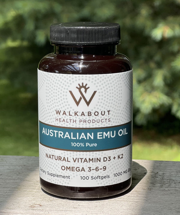 WALKABOUT AUSTRALIAN EMU OIL – 100 CAPSULES