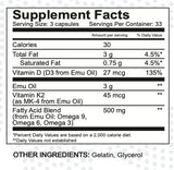 WALKABOUT AUSTRALIAN EMU OIL – 100 CAPSULES