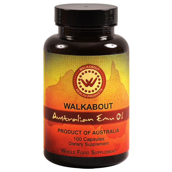 WALKABOUT AUSTRALIAN EMU OIL – 100 CAPSULES